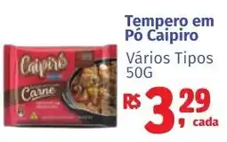Camiño supermercados Tempero em Pó Caipiro Vários Tipos oferta