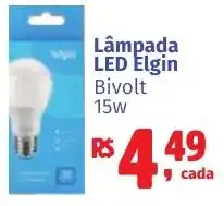 Camiño supermercados Lâmpada led elgin bivolt 15w oferta
