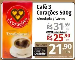 Supermercado Dalben Café 3 Corações oferta