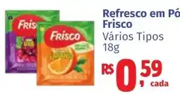 Camiño supermercados Refresco em Pó Frisco Vários Tipos oferta