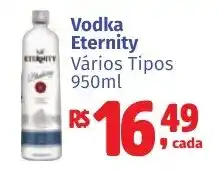 Camiño supermercados Vodka Eternity Vários Tipos oferta