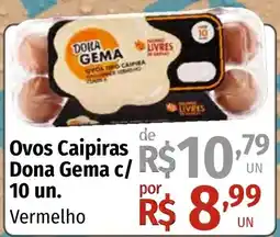 Supermercado Dalben Ovos Caipiras Dona Gema oferta