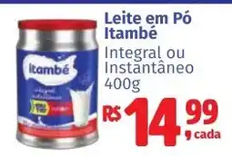Camiño supermercados Leite em Pó Itambé Integral ou Instantâneo oferta
