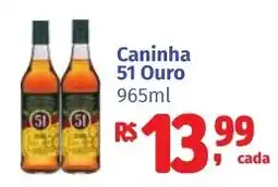 Camiño supermercados Caninha 51 Ouro oferta