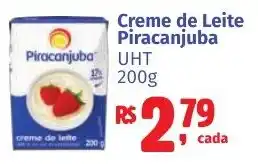 Camiño supermercados Creme de Leite Piracanjuba oferta