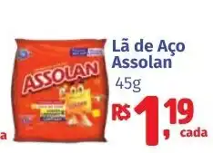 Camiño supermercados Lã de Aço Assolan oferta