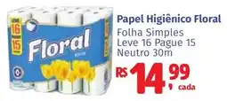 Camiño supermercados Papel Higiênico Floral oferta