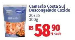 Camiño supermercados Camarão costa sul descongelado cozido oferta