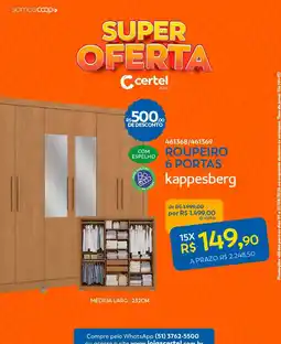 Lojas Certel Roupeiro 6 portas kappesberg oferta