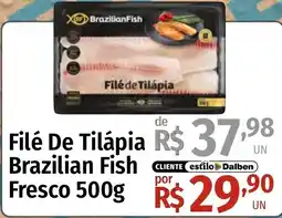 Supermercado Dalben Filé de tilápia brasileiro fish fresco oferta