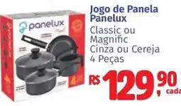 Camiño supermercados Jogo de Panela Panelux Classic ou Magnífico Cinza ou Cereja oferta