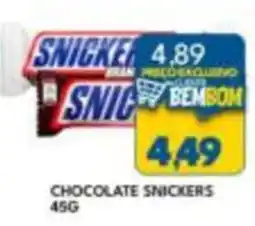 Rancho Bom Supermercados chocolate snickers oferta