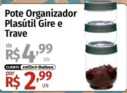 Supermercado Dalben Pote Organizador Plasútil Gire e Trave oferta