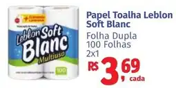 Camiño supermercados Papel toalha leblon soft blanc oferta