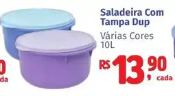 Camiño supermercados Saladeira Com Tampa Dup Várias Cores oferta