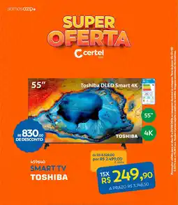 Lojas Certel Smart tv toshiba oferta