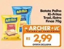 Supermercados Archer Batata Palha Ki-Fritas Trad./Extra Finas oferta