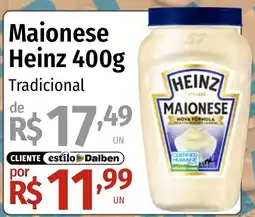 Supermercado Dalben Maionese heinz tradicional oferta