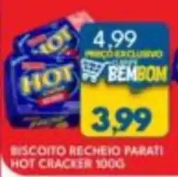 Rancho Bom Supermercados Biscoito recheio parati hot cracker oferta