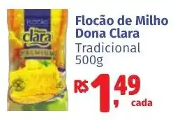 Camiño supermercados Flocão de Milho Dona Clara Tradicional oferta