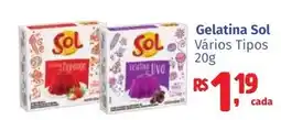 Camiño supermercados Gelatina sol vários tipos oferta