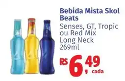 Camiño supermercados Bebida Mista Skol Beats Senses, GT, Tropic ou Red Mix Long Neck oferta