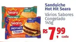 Camiño supermercados Sanduíche Hot Hit Seara oferta