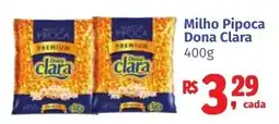 Camiño supermercados Milho Pipoca Dona Clara oferta