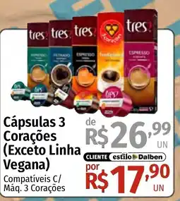 Supermercado Dalben Cápsulas 3 Corações (Exceto Linha Vegana) oferta