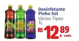 Camiño supermercados Desinfetante Pinho Sol vários tipos oferta