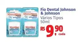 Camiño supermercados Fio Dental Johnson & Johnson Vários Tipos oferta