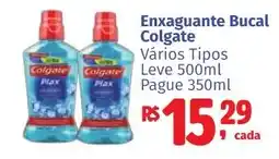Camiño supermercados Enxaguante Bucal Colgate Vários Tipos oferta