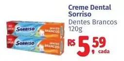 Camiño supermercados Creme Dental Sorriso Dentes Brancos oferta