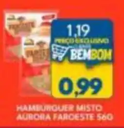 Rancho Bom Supermercados hamburguer misto aurora farceste oferta