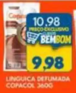 Rancho Bom Supermercados Linguiça defumada copacol oferta