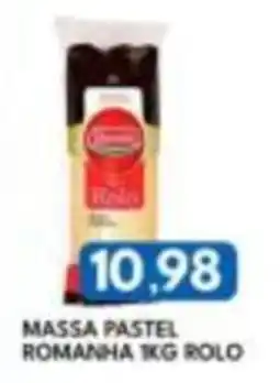 Rancho Bom Supermercados Massa pastel romanhia 1kg rolo oferta