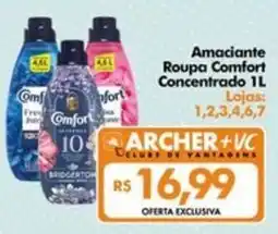 Supermercados Archer Amaciante Roupa Comfort Concentrado 1L oferta