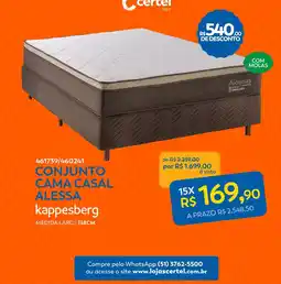 Lojas Certel Conjunto cama casal alessa kappesberg oferta