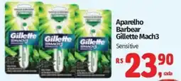 Mix Mateus Aparelho Barbear Gillette Mach3 Sensitive oferta