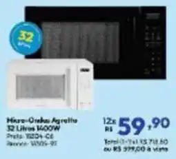 Lojas Becker Micro-ondas Agridulce 32 litros 1400w oferta
