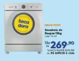 Lojas Becker Secadora de roupas 10kg oferta