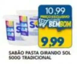 Rancho Bom Supermercados Sabão pasta girando sol tradicional oferta
