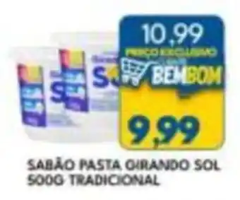 Rancho Bom Supermercados Sabão pasta girando sol tradicional oferta