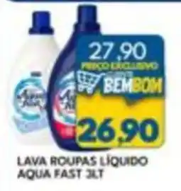 Rancho Bom Supermercados lava roupas líquido aqua fast oferta