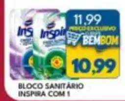 Rancho Bom Supermercados bloco sanitário inspira com 1 oferta