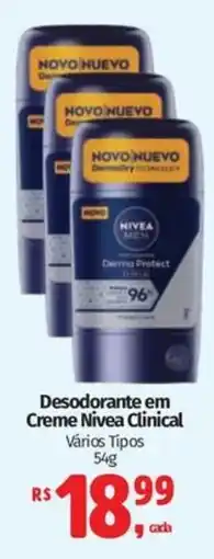 Mix Mateus Desodorante em Creme Nivea Clínical Vários Tipos oferta