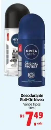 Mix Mateus Desodorante Roll-On Nivea Vários Tipos oferta