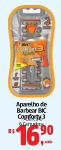 Mix Mateus Aparelho de Barbear Bic Comforty 3 oferta