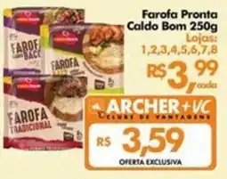 Supermercados Archer Farofa Pronta Caldo Bom oferta