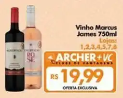 Supermercados Archer Vinho marcus james 750ml oferta